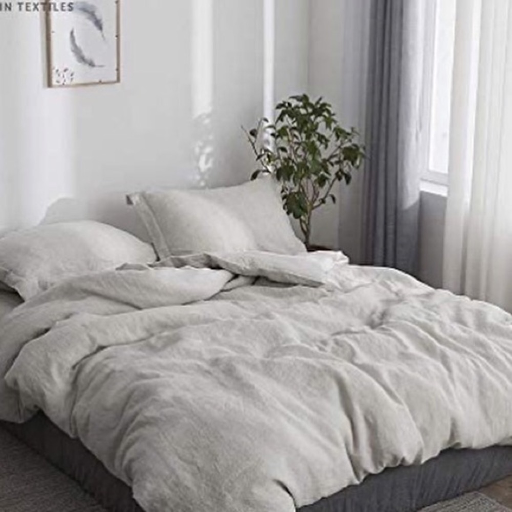 Simple&Opulence 100% Linen Queen Duvet